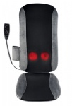 Heated shiatsu massage cushion